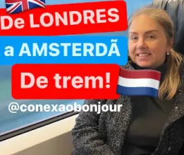 Post do Instagram com dicas de Londres a Amsterdã.