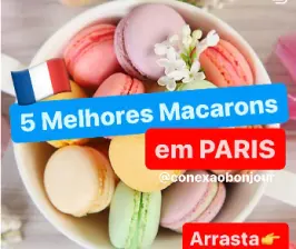 Post do Instagram com dicas de Macarons.