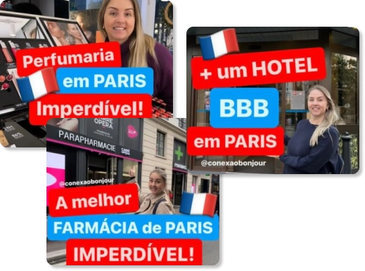 Conteúdo instagram Conexão Bonjour.