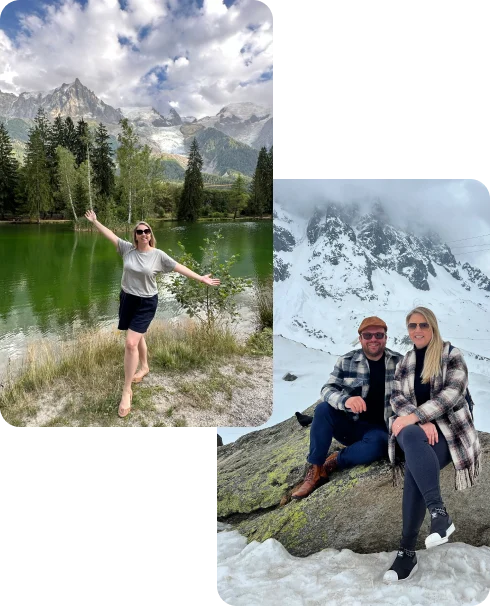 Conexão Bonjour em pontos turísticos dos Alpes Franceses.