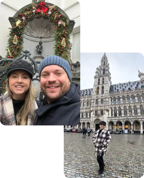 Conexão Bonjour em pontos turísticos da Bélgica.