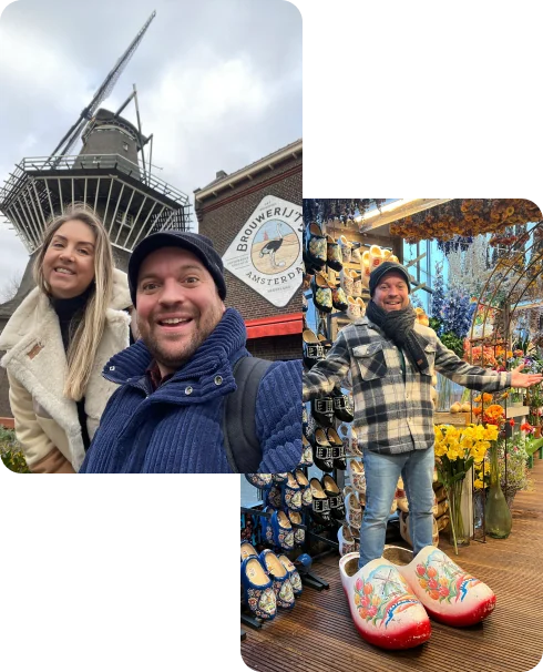 Conexão Bonjour em pontos turísticos da Holanda.