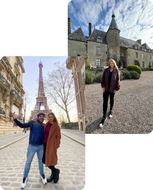 Conexão Bonjour em pontos turísticos da França.