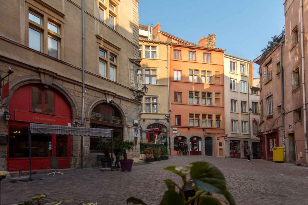 Ruas de Lyon, na França.